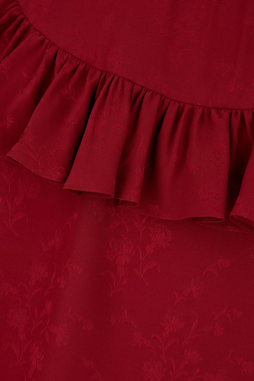 Saint Laurent Saint Laurent Grape silk blouse Rood
