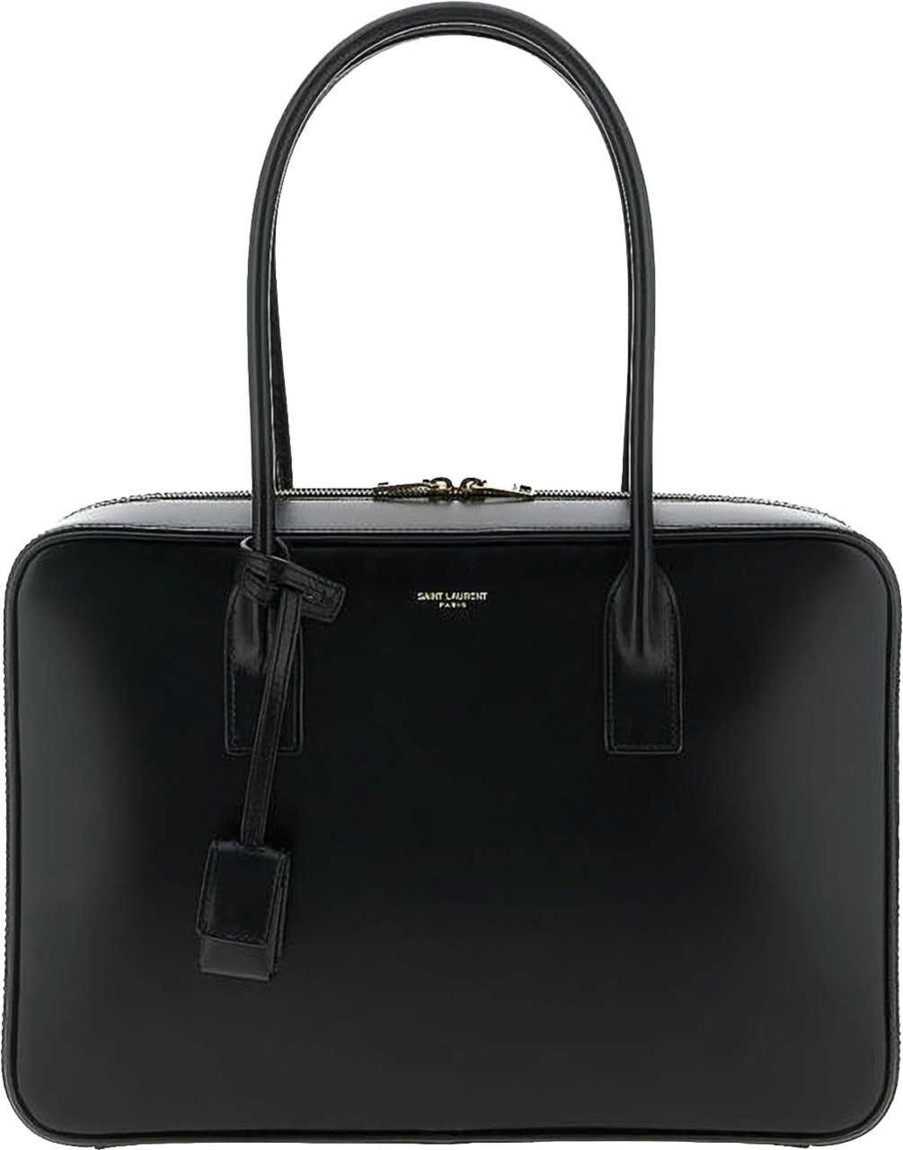 Saint Laurent Black Minimalist Padlock Shoulder Bag Zwart