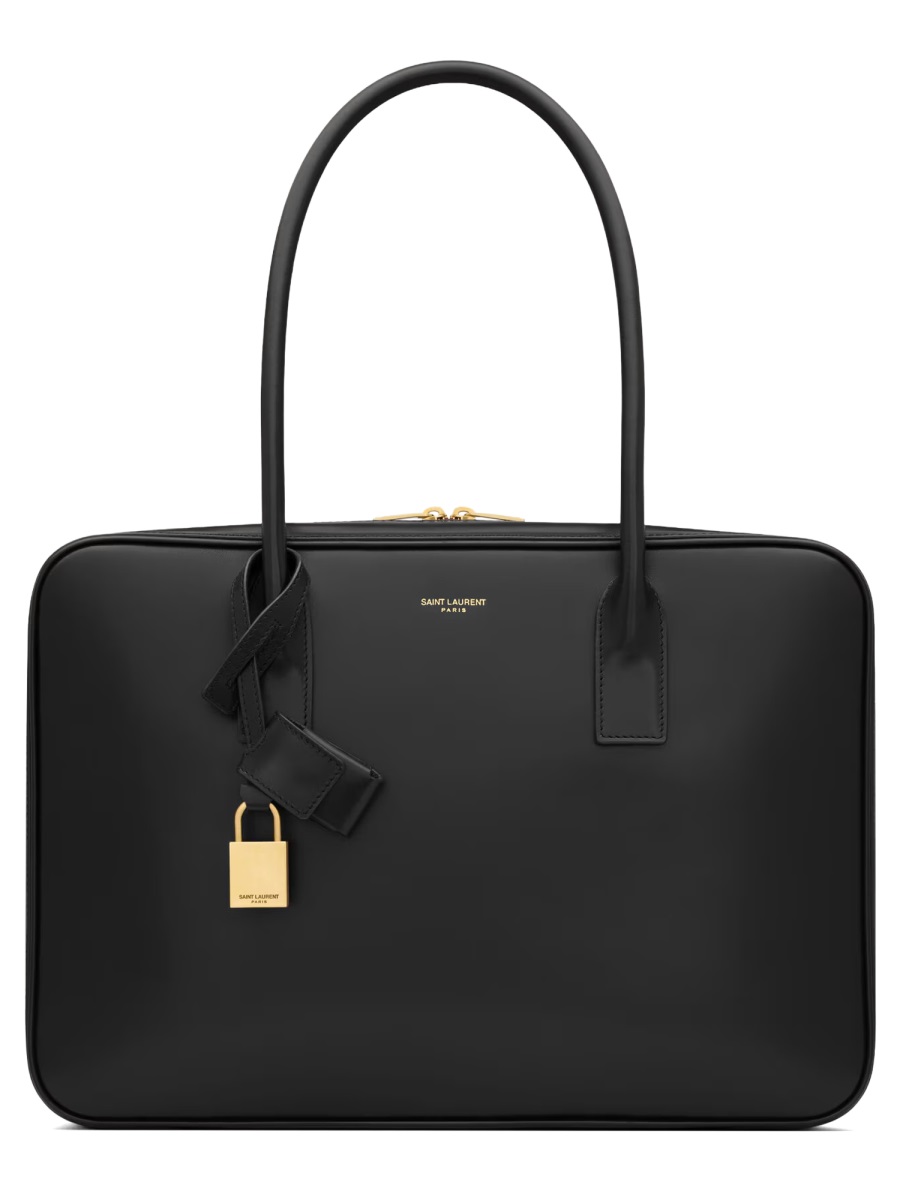 Saint Laurent Black Minimalist Padlock Shoulder Bag Zwart