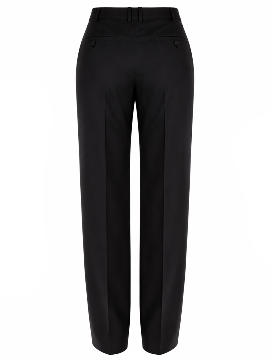 Saint Laurent Tailored Straight-Leg Pants Zwart