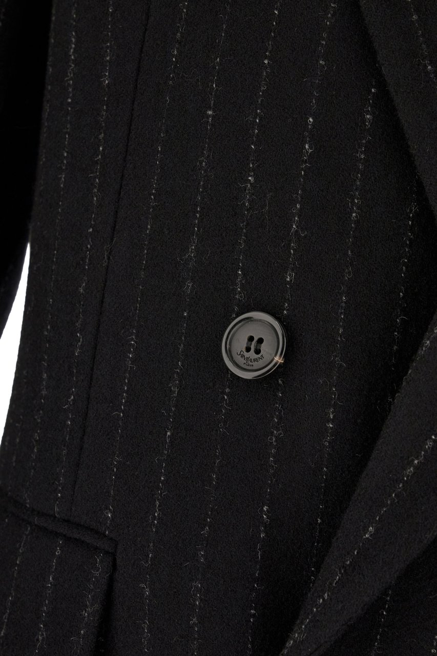Saint Laurent Saint Laurent Embroidered wool blend blazer Divers