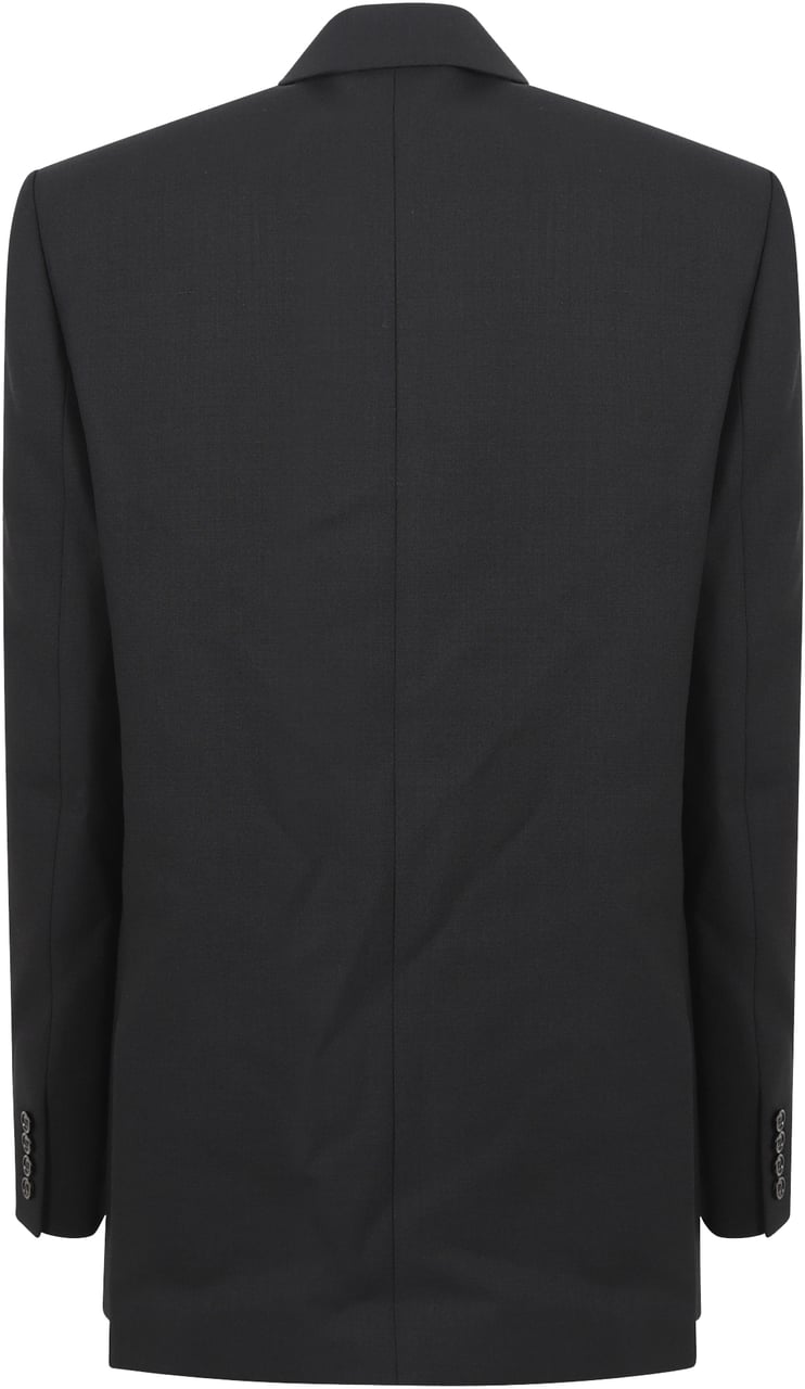 Saint Laurent Veste Double Croisur Zwart