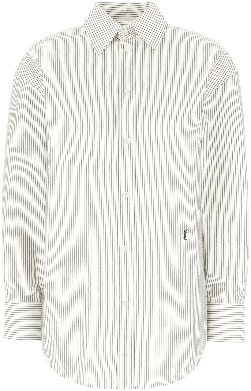 Saint Laurent Saint Laurent Embroidered cotton shirt Divers