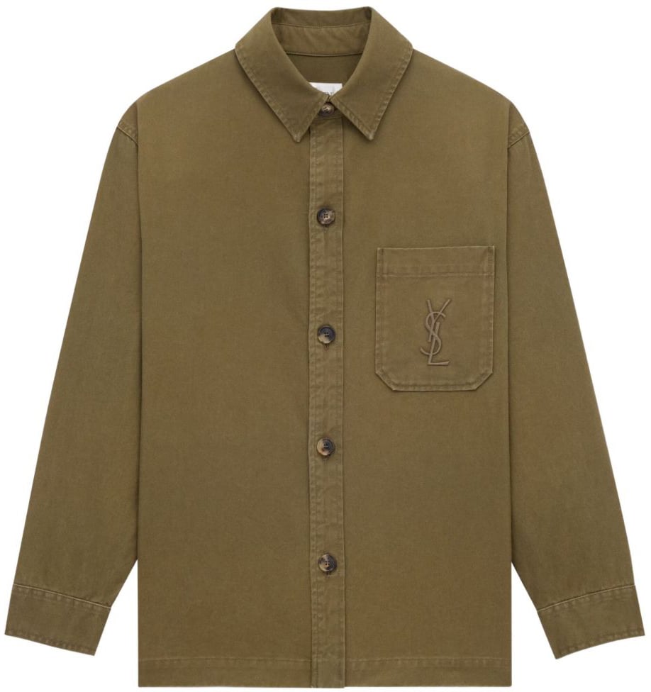 Saint Laurent Jackets Kaki Bruin