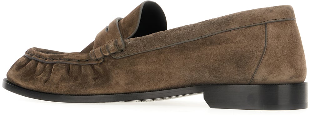 Saint Laurent Saint Laurent Mud suede loafers Bruin