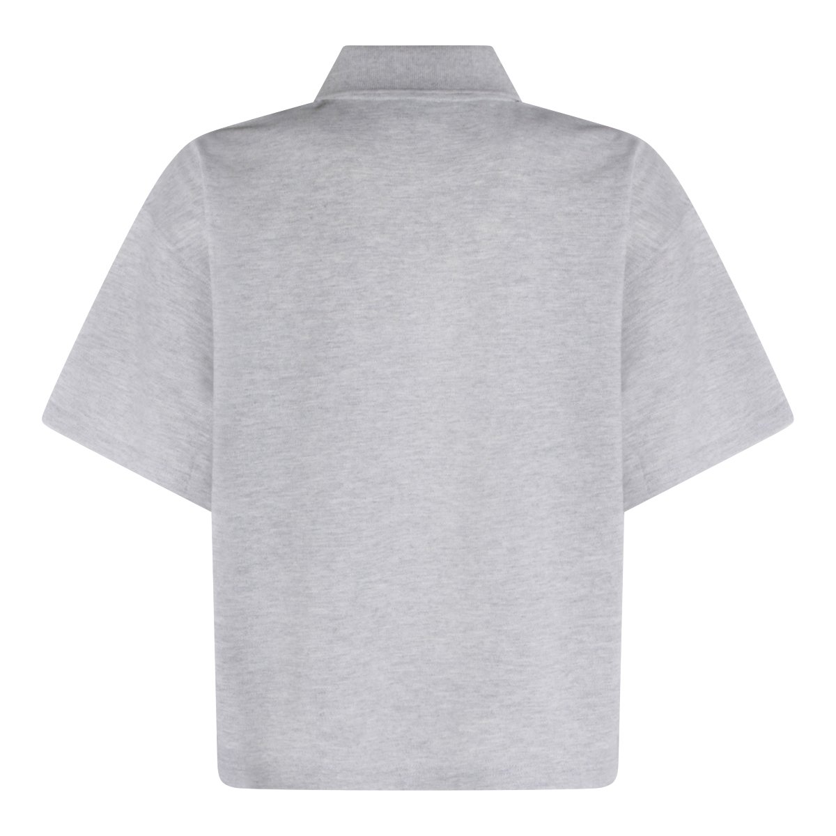 Saint Laurent Grey Cotton Polo Shirt Wit
