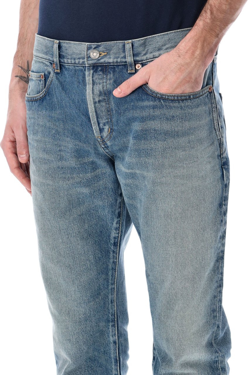 Saint Laurent Saint Laurent relaxed slim jeans Blauw