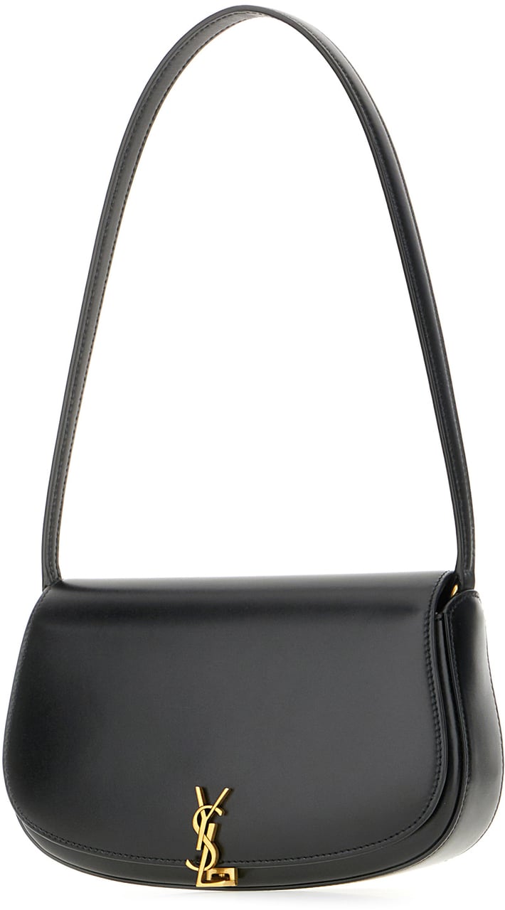 Saint Laurent Saint Laurent Dark brown leather mini Voltaire shoulder bag Bruin