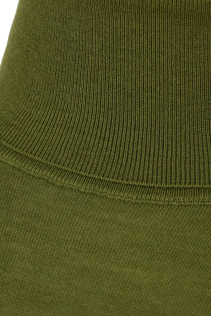 Saint Laurent Saint Laurent Olive green wool blend sweater Groen