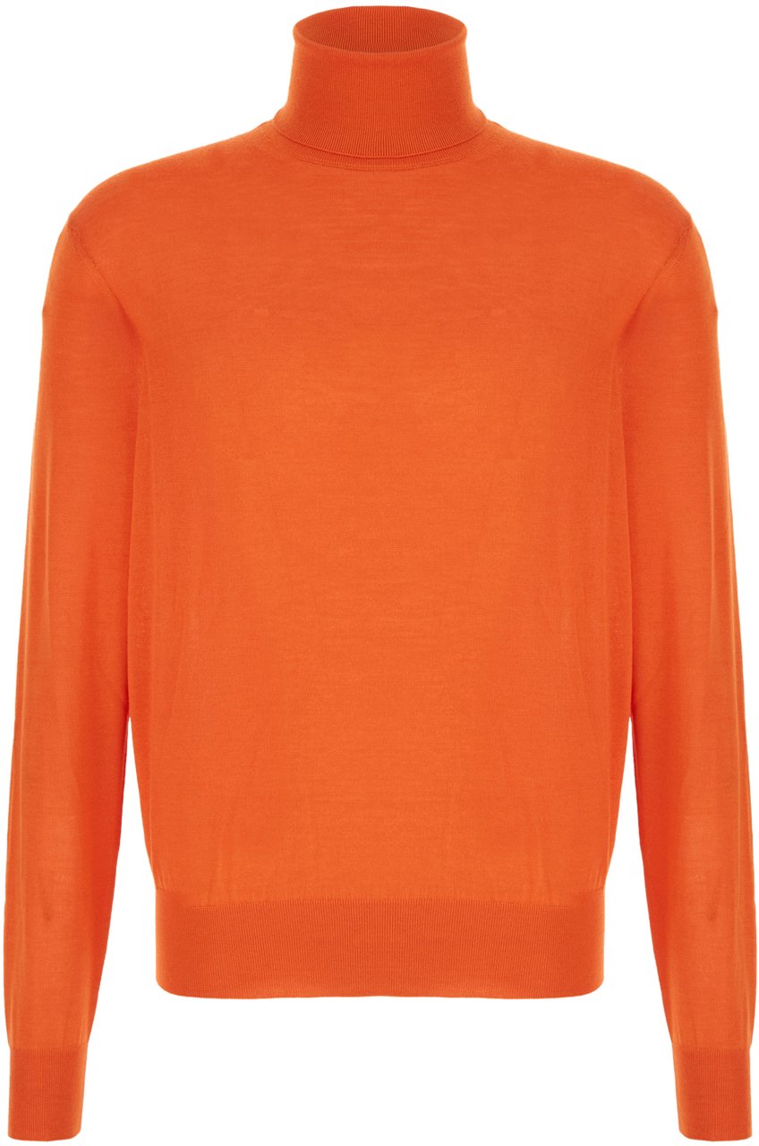 Saint Laurent Saint Laurent Orange wool blend sweater Oranje