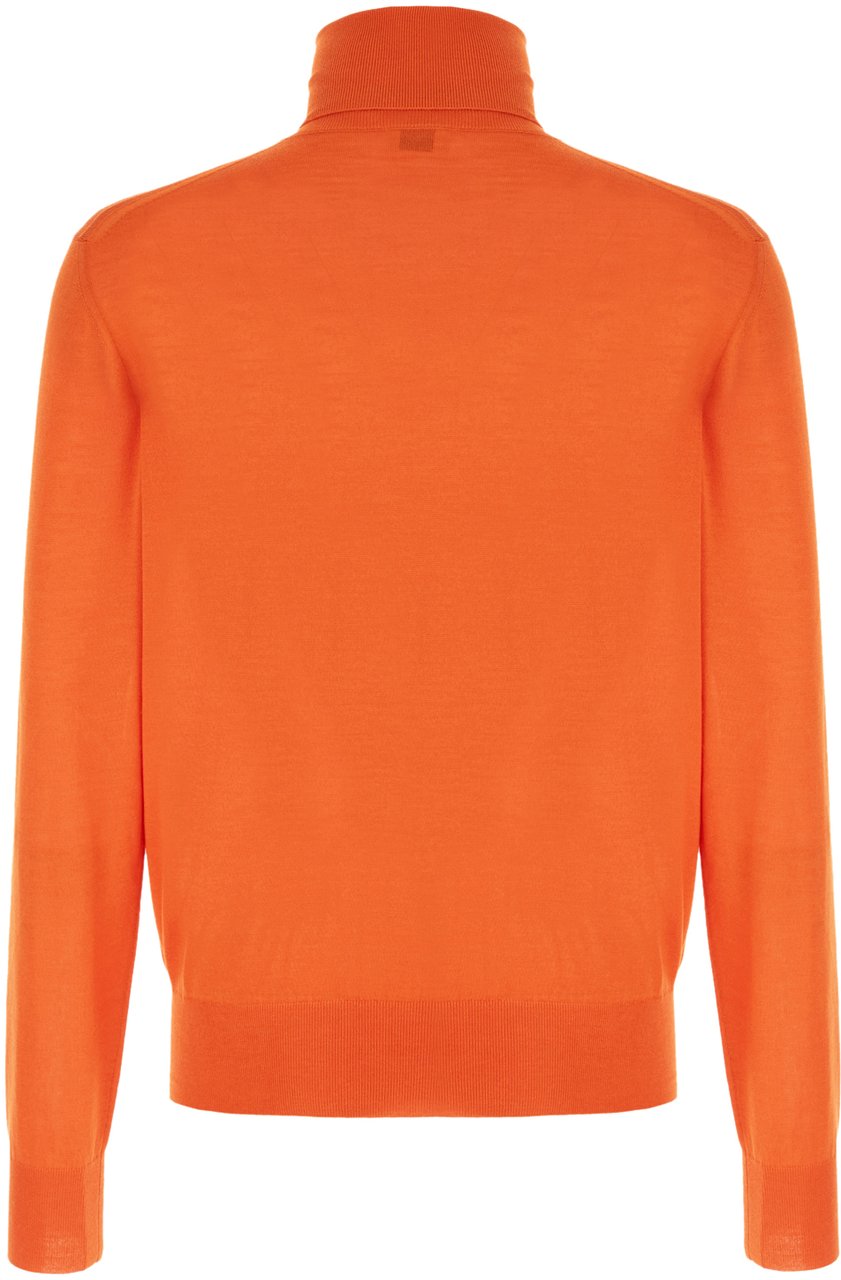 Saint Laurent Saint Laurent Orange wool blend sweater Oranje