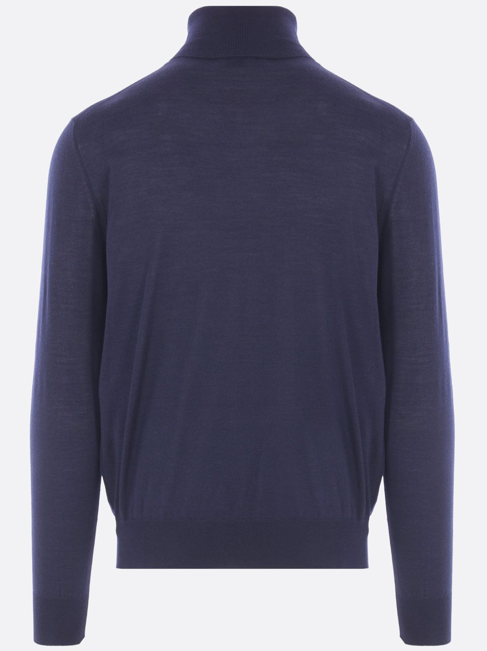 Saint Laurent High-Neck Long-Sleeved Finely Knit Pullover Grijs
