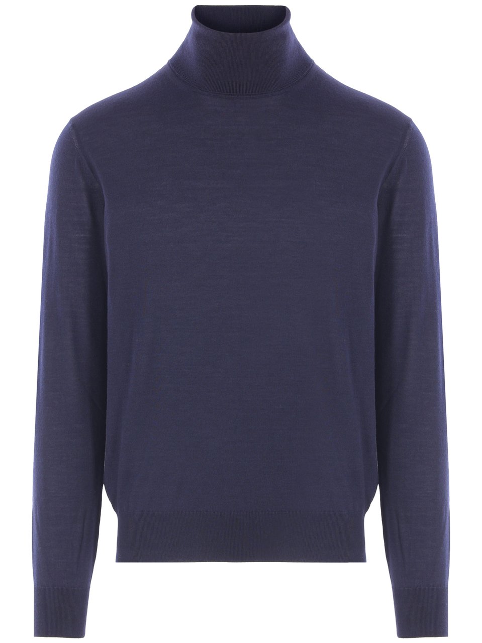 Saint Laurent High-Neck Long-Sleeved Finely Knit Pullover Grijs
