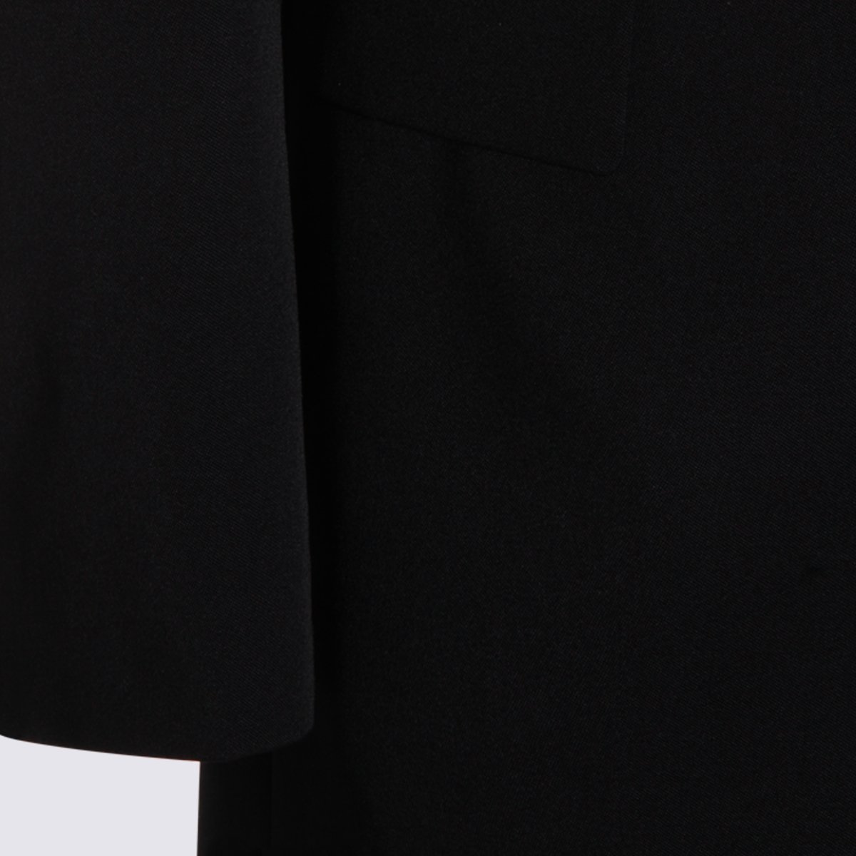 Saint Laurent Tailored Black Blazer With Satin Shawl Collar Zwart