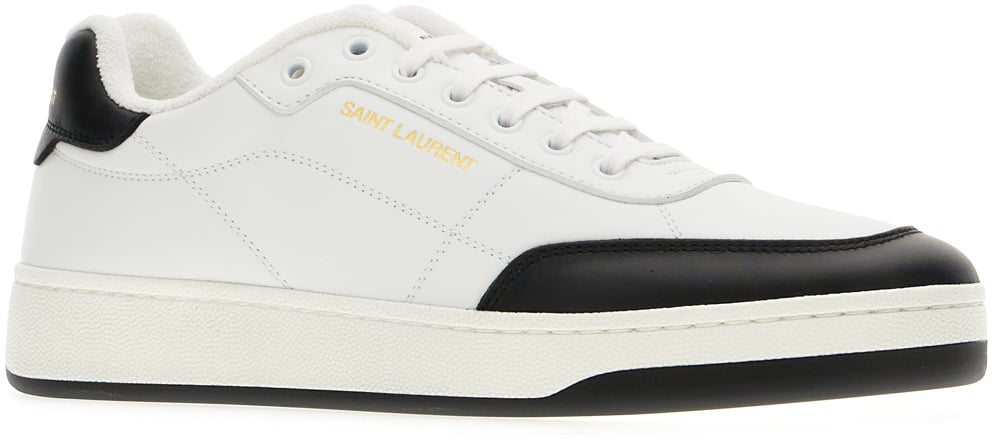 Saint Laurent Saint Laurent White leather SL/61 sneakers Wit