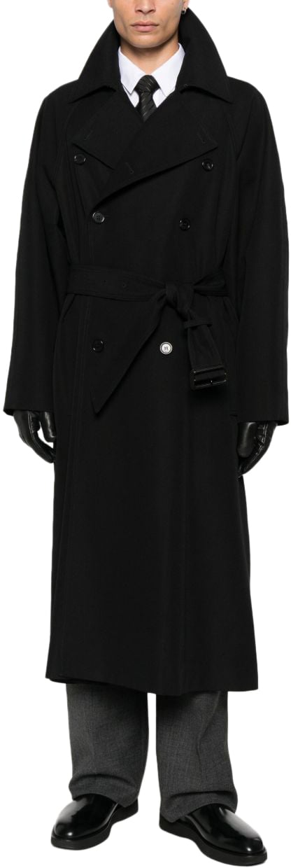 Saint Laurent Coats Black Zwart