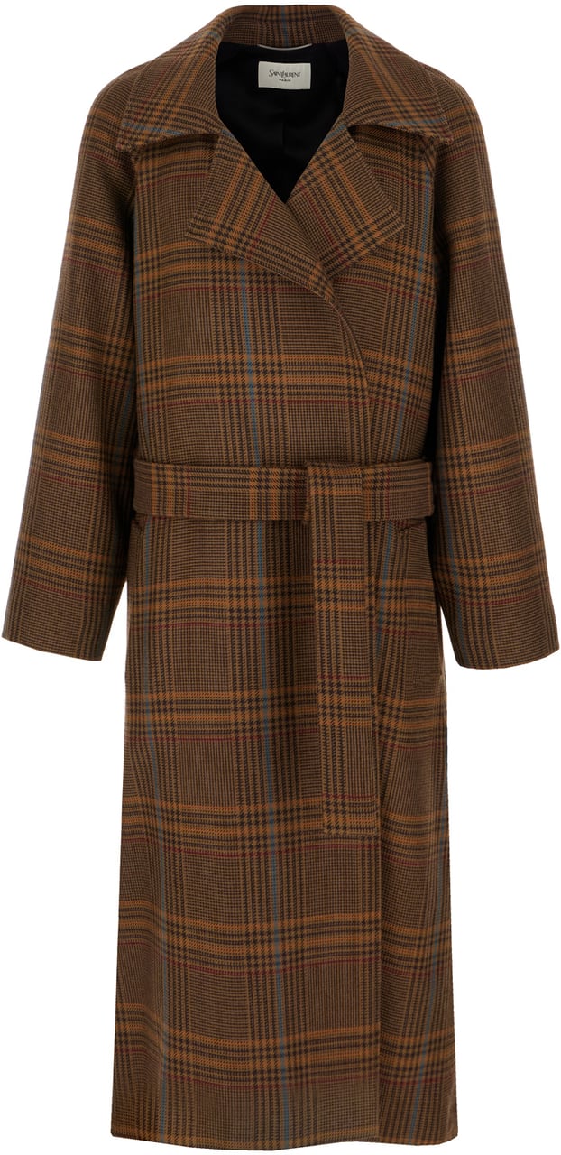 Saint Laurent Saint Laurent Embroidered wool coat Divers