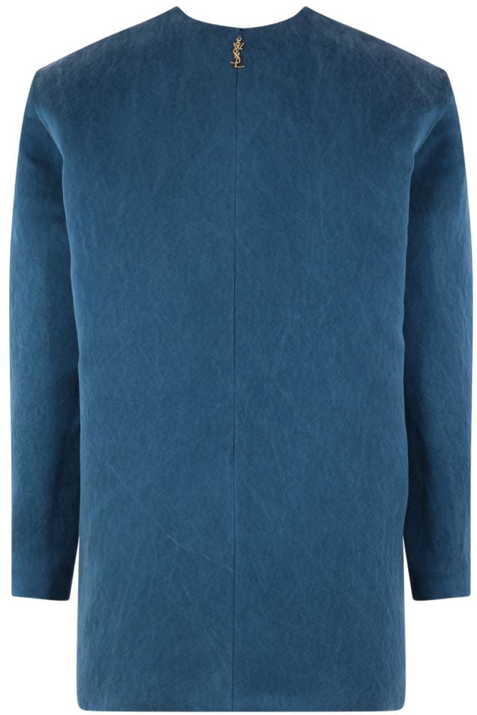 Saint Laurent Dresses Blue Blauw