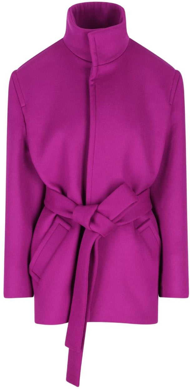 Saint Laurent Coats Purple Paars