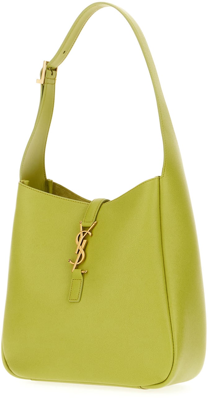 Saint Laurent Lime green leather Le 5 Ã  7 shoulder bag Groen