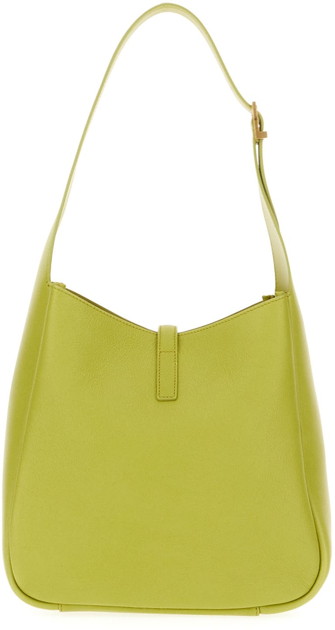 Saint Laurent Lime green leather Le 5 Ã  7 shoulder bag Groen