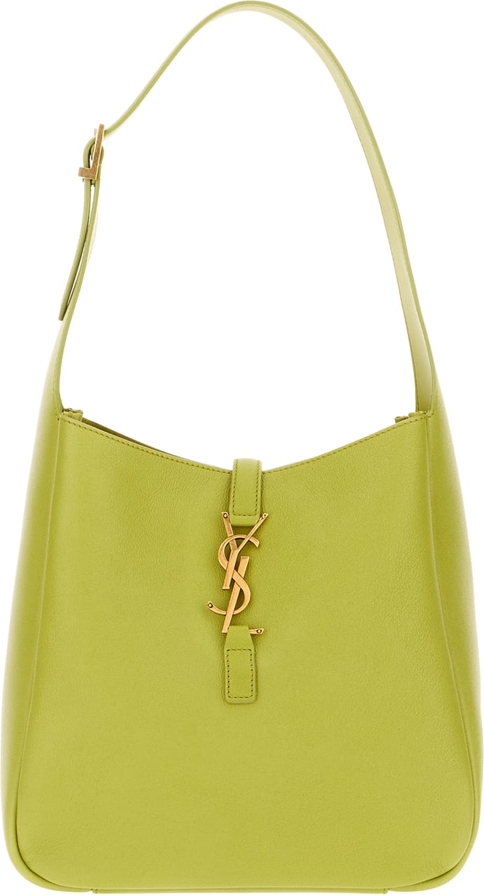 Saint Laurent Lime green leather Le 5 Ã  7 shoulder bag Groen