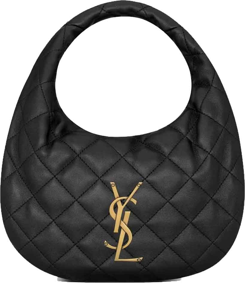 Saint Laurent Icarino Quilted Handbag Zwart