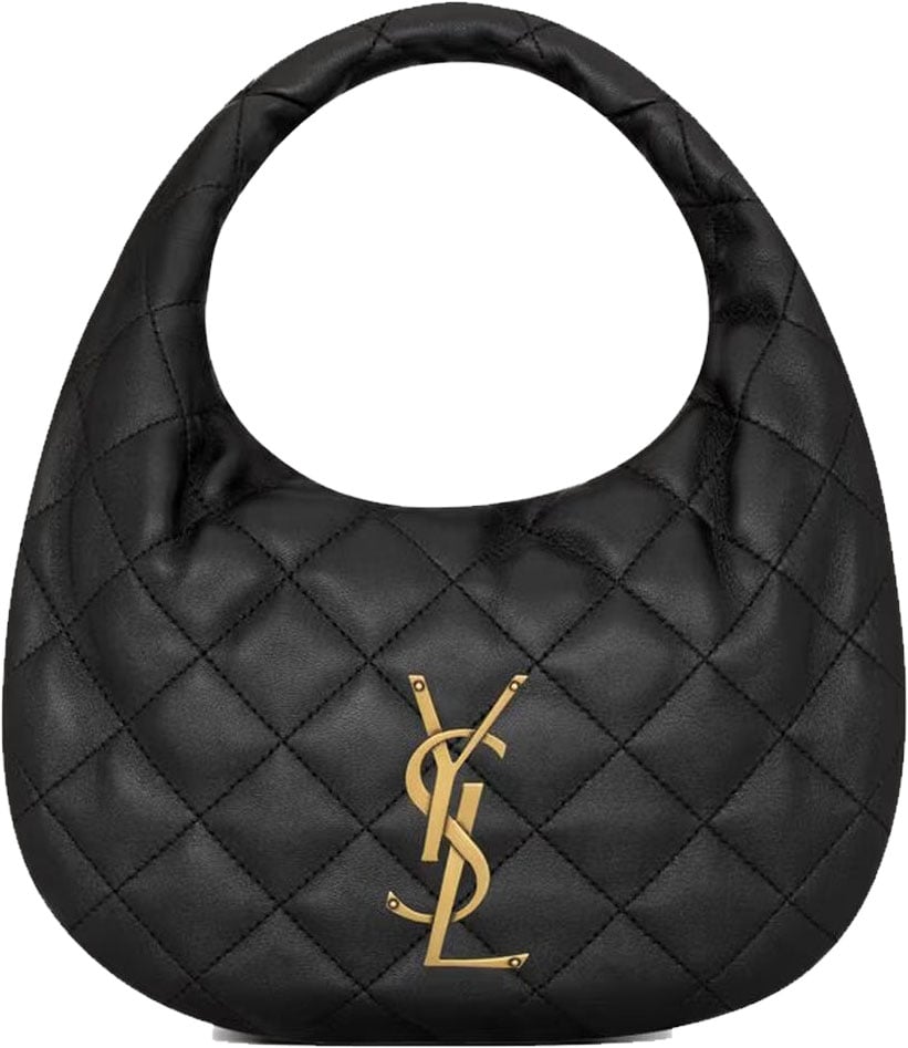 Saint Laurent Icarino Quilted Handbag Zwart