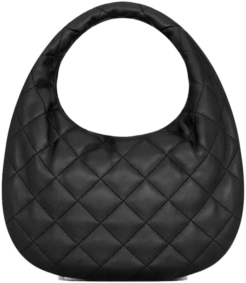 Saint Laurent Icarino Quilted Handbag Zwart