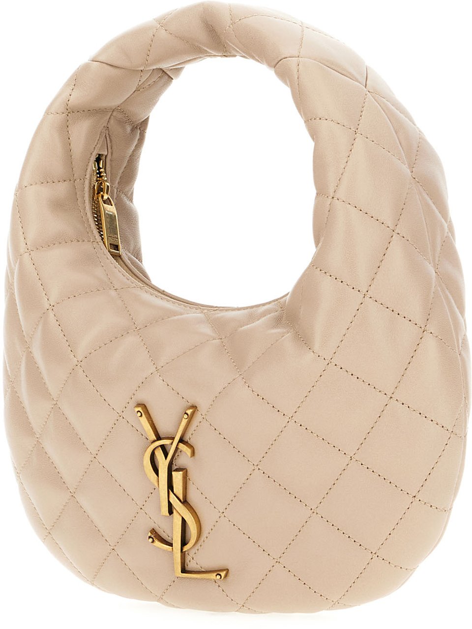 Saint Laurent Dove grey nappa leather Icarino handbag Grijs