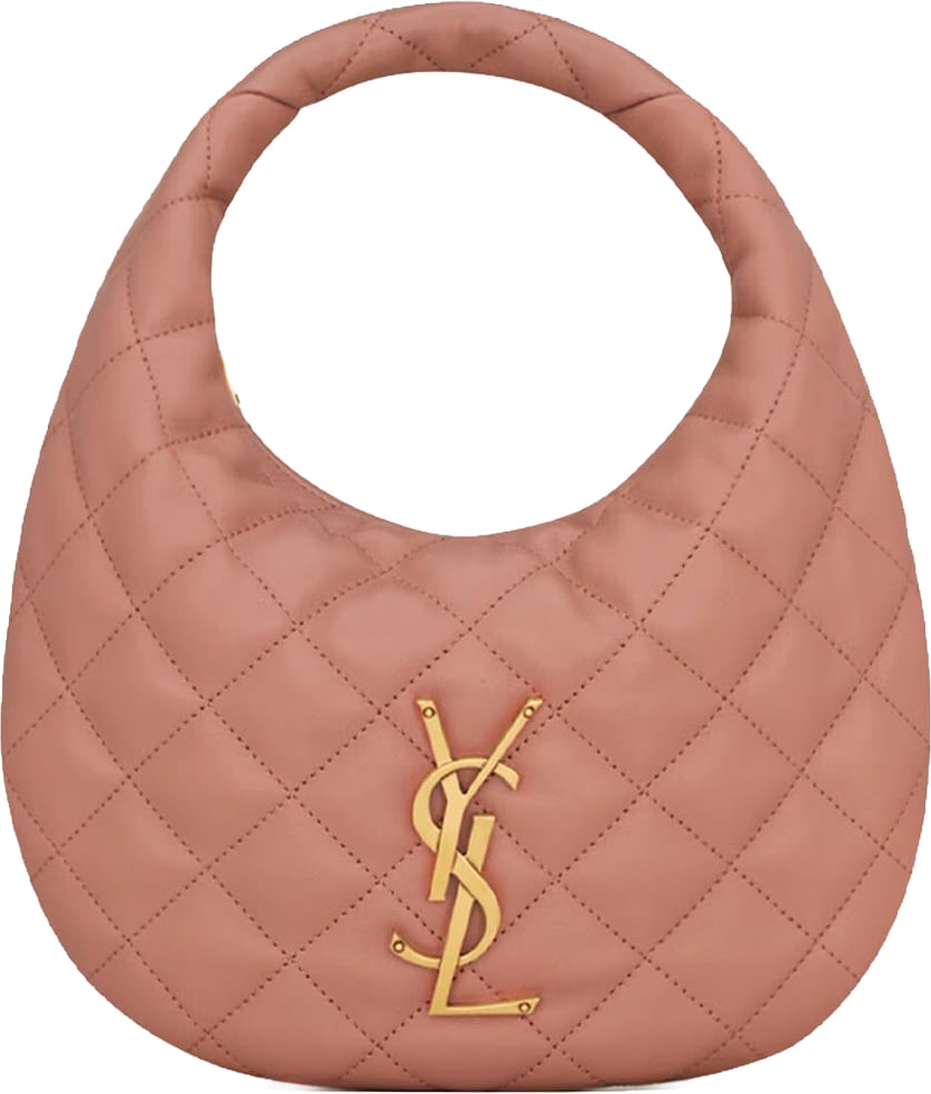 Saint Laurent Icarino Quilted Handbag Roze