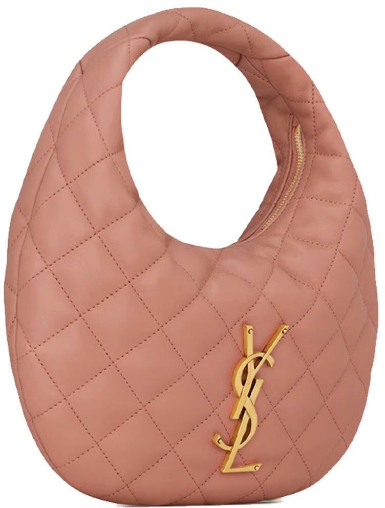 Saint Laurent Icarino Quilted Handbag Roze