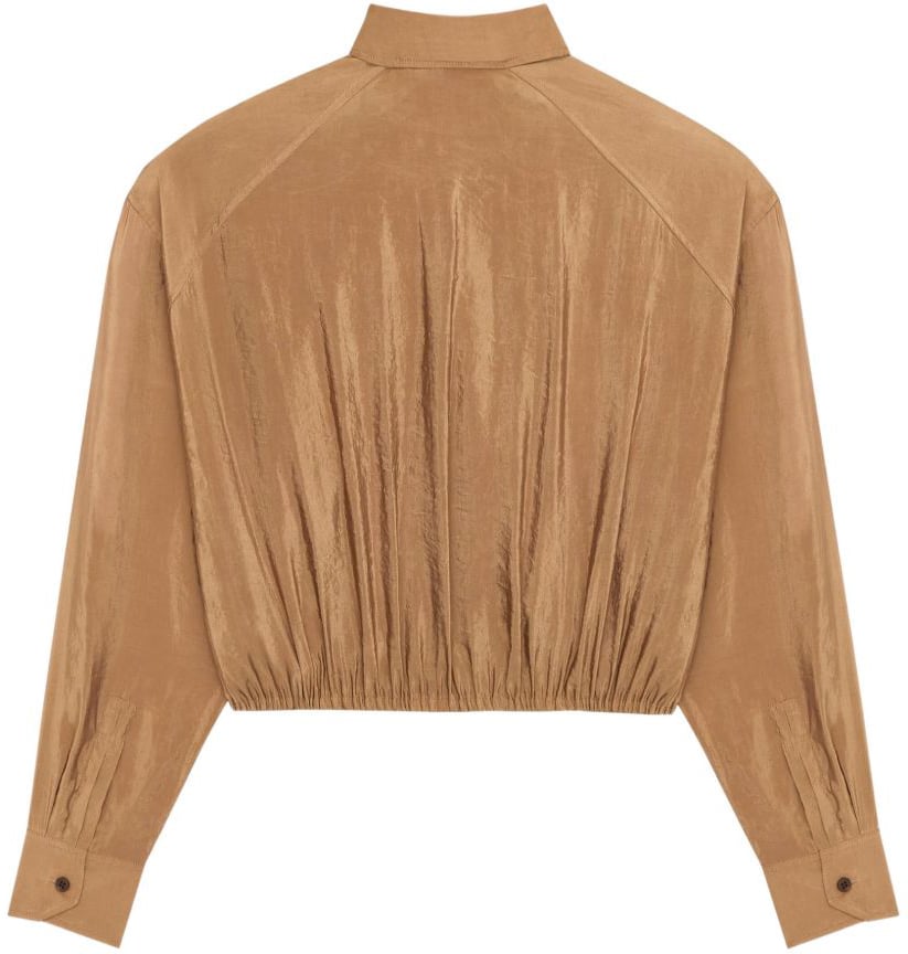 Saint Laurent Shirts Brown Bruin