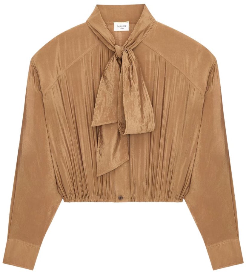 Saint Laurent Shirts Brown Bruin