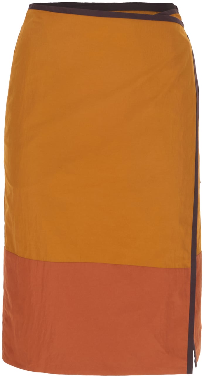 Saint Laurent Saint Laurent Two-tone nylon skirt Divers