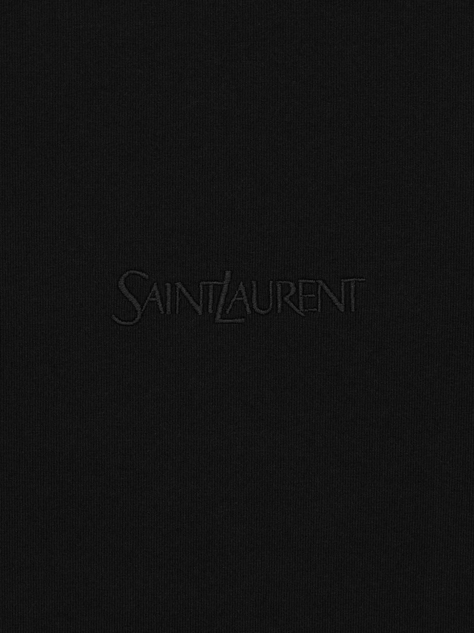 Saint Laurent T-Shirts And Polos Black Zwart