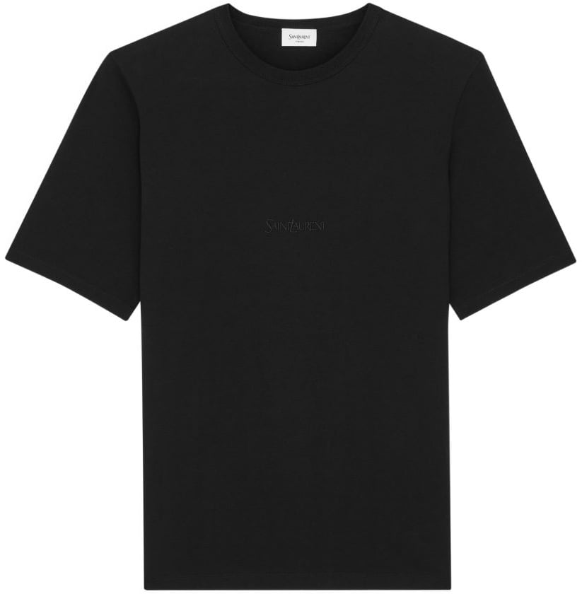 Saint Laurent T-Shirts And Polos Black Zwart