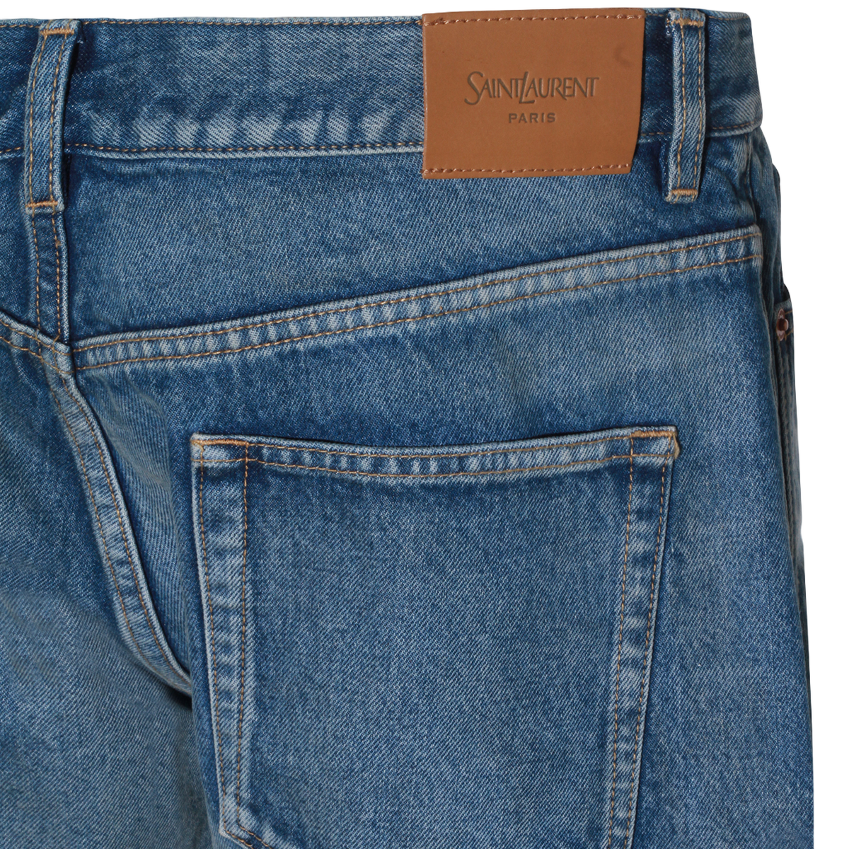 Saint Laurent Classic Blue Denim Jeans Blauw