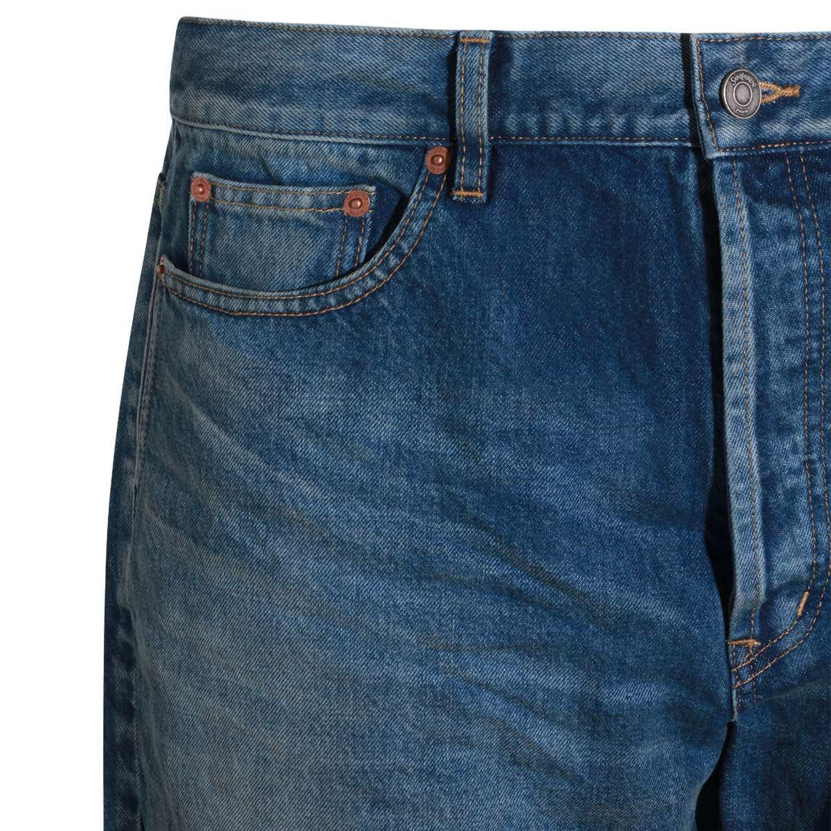 Saint Laurent Classic Blue Denim Jeans Blauw