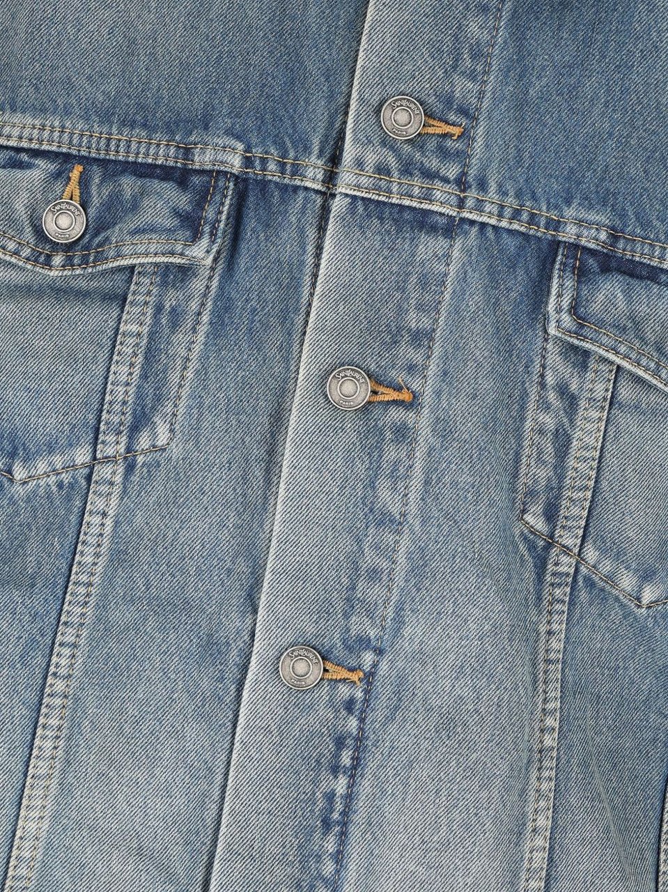 Saint Laurent Coats Blue Blauw