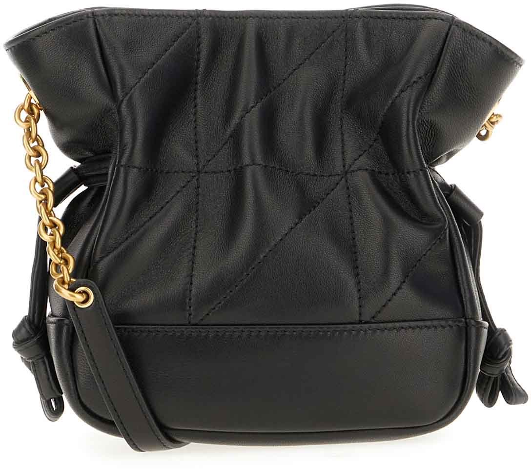 Saint Laurent Saint Laurent Black leather mini Jamie bucket bag Zwart