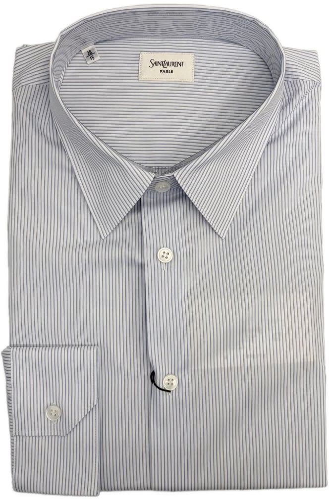 Saint Laurent Shirts Clear Blue Blauw