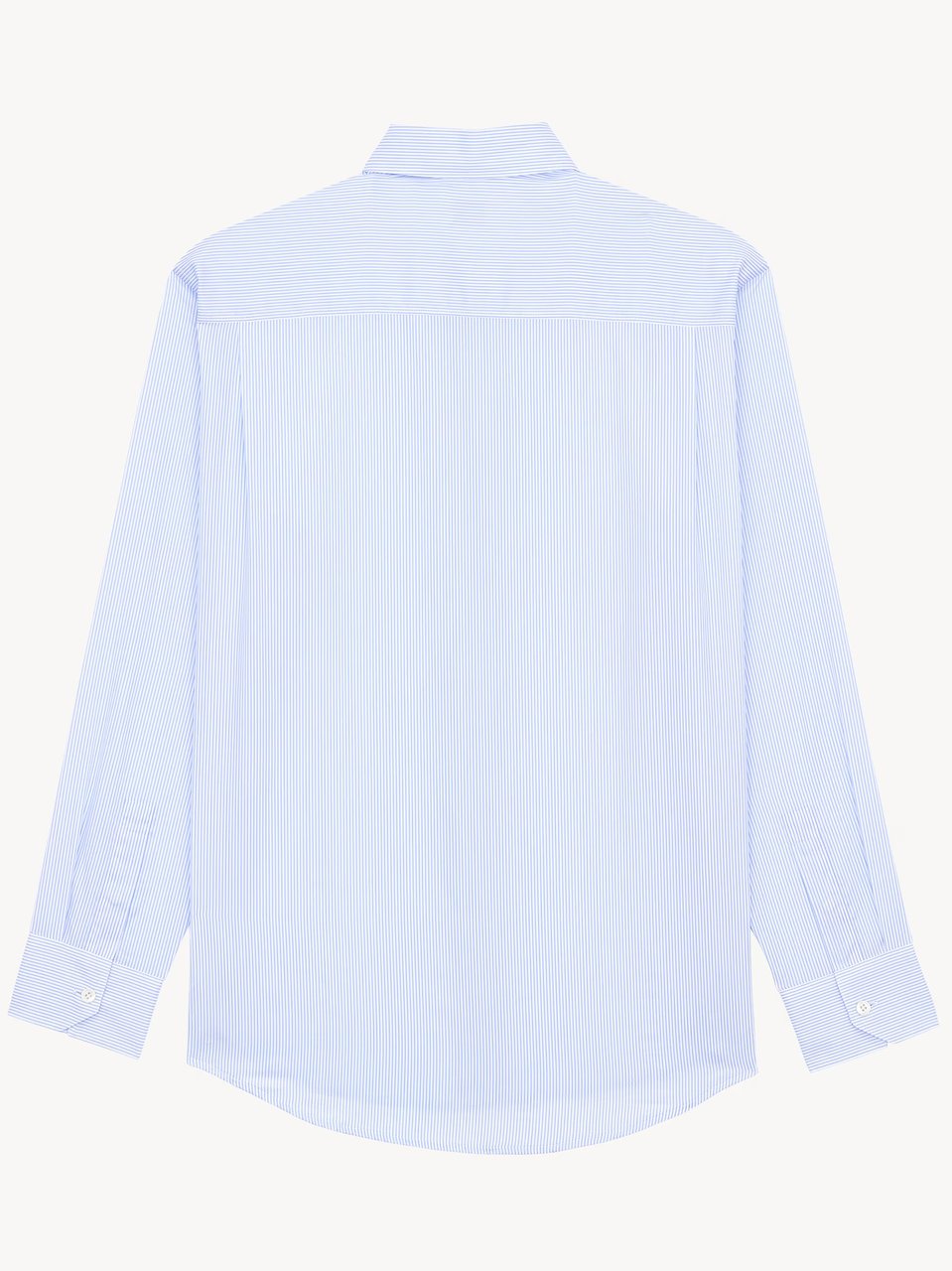 Saint Laurent Light Blue Chemise Pinstripe Shirt Paars