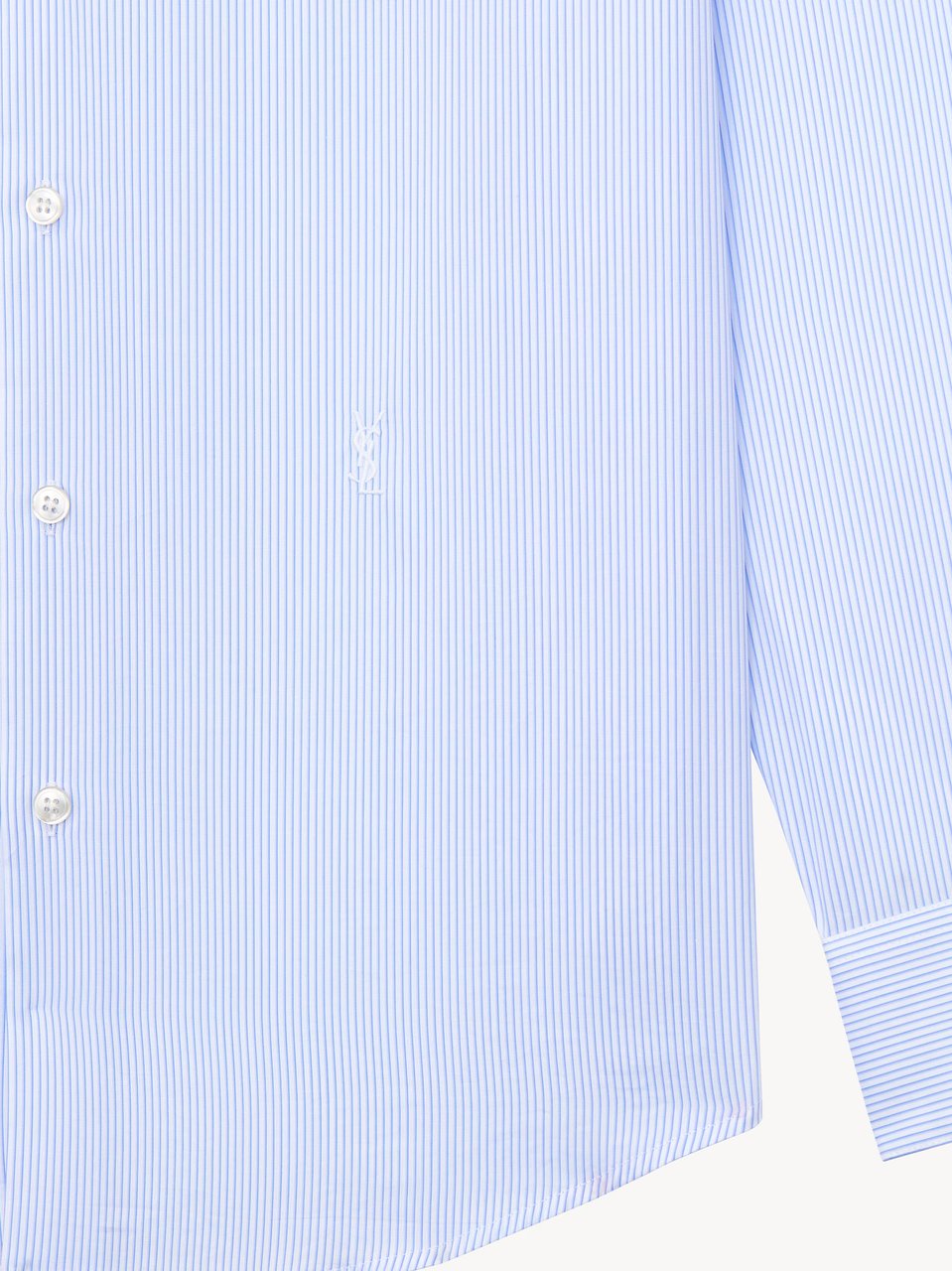 Saint Laurent Light Blue Chemise Pinstripe Shirt Paars