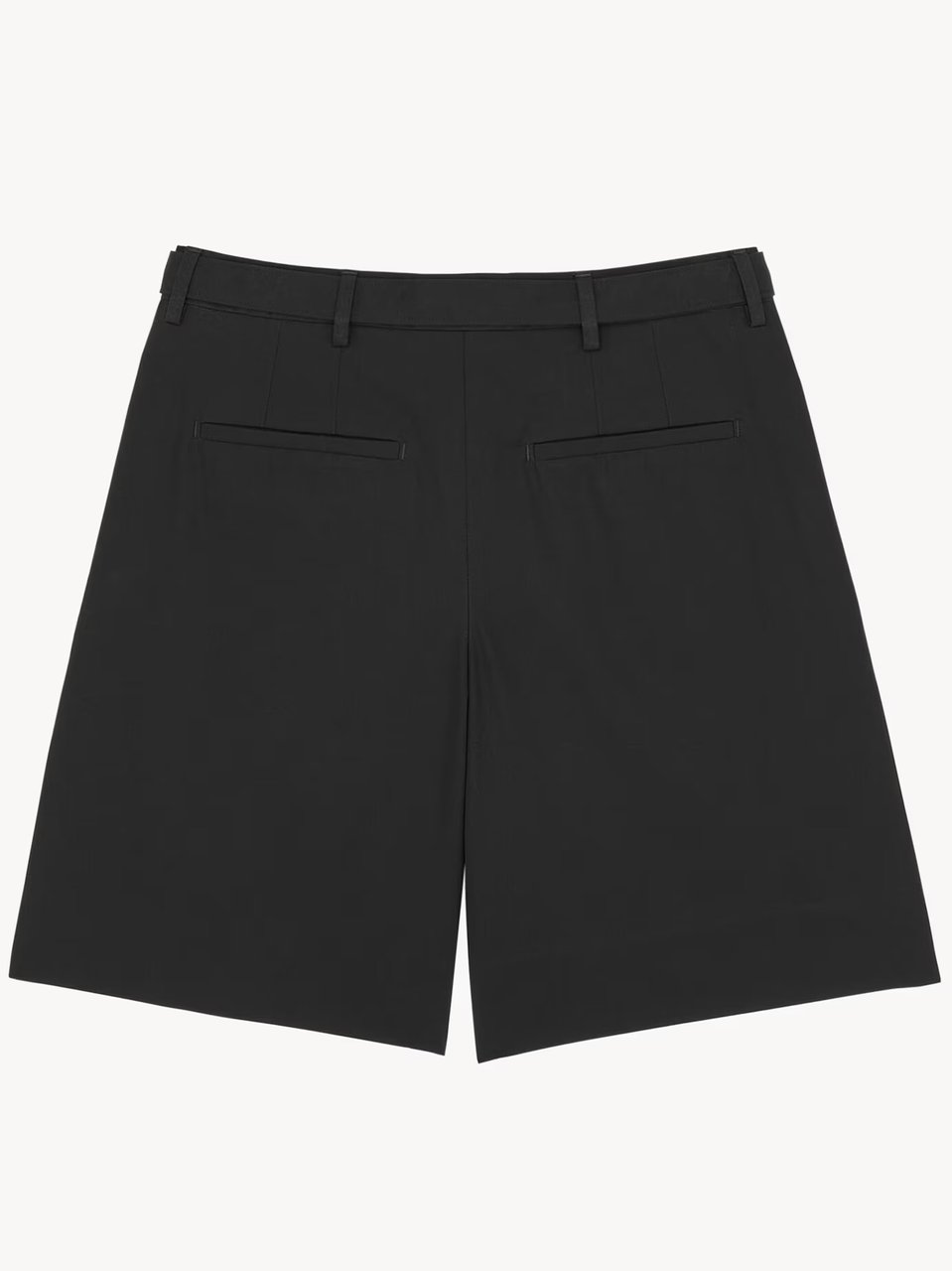 Saint Laurent Black Short Con Cintura Shorts Zwart