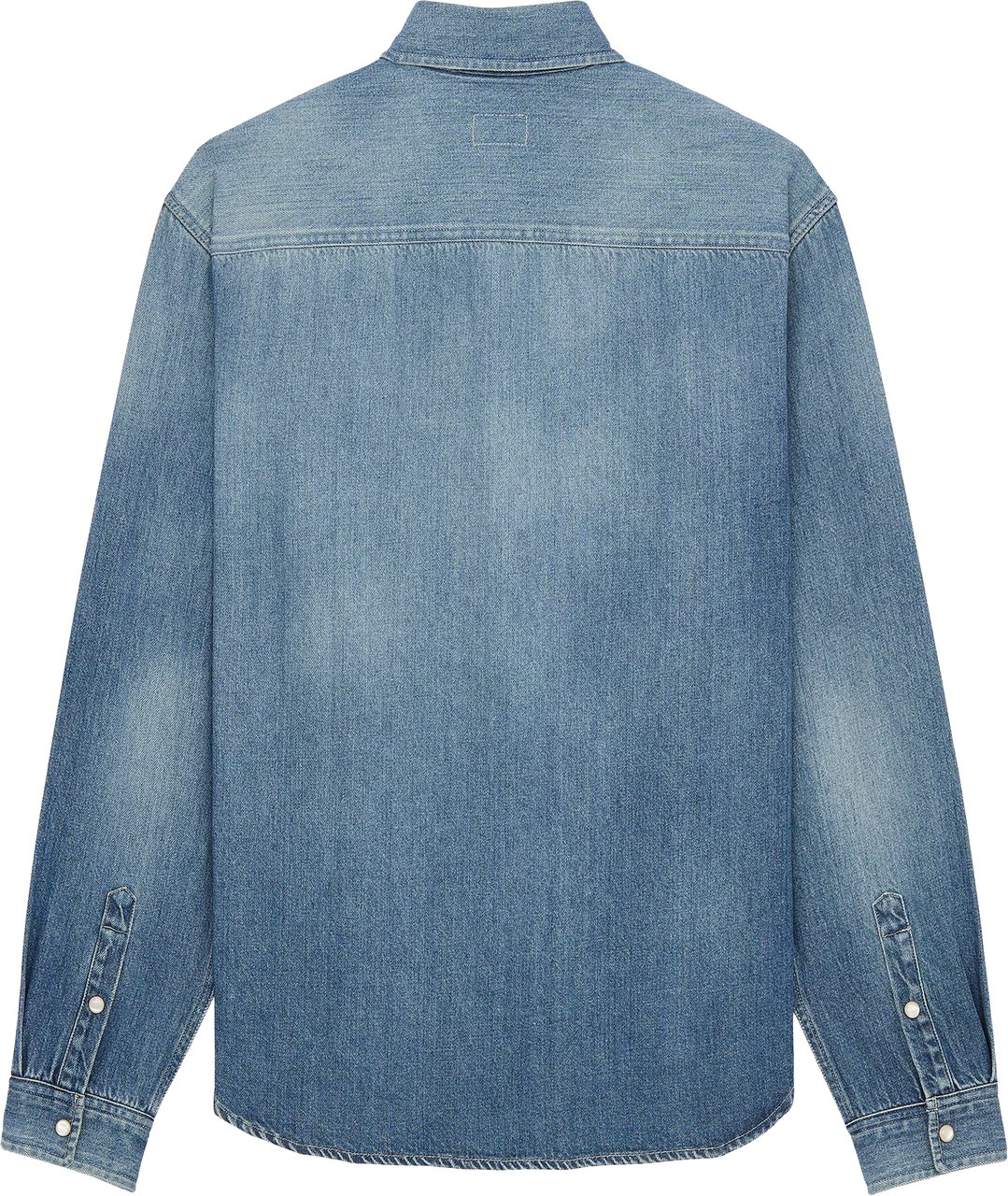Saint Laurent Light Blue Jeans Denim Shirt Blauw