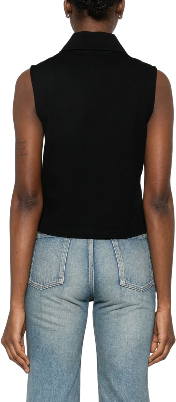 Saint Laurent Top Black Zwart