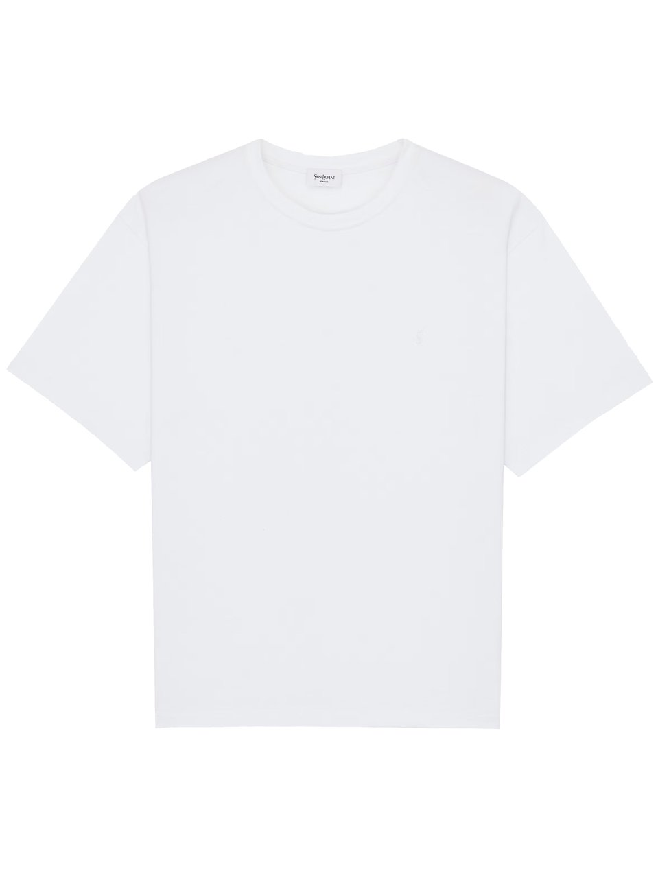 Saint Laurent White T-Shirt Oversize Cassandre T-Shirt Wit