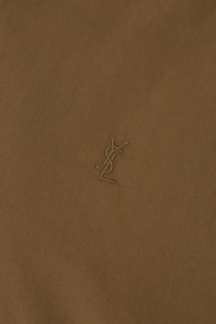 Saint Laurent Saint Laurent Brown cotton jacket Bruin