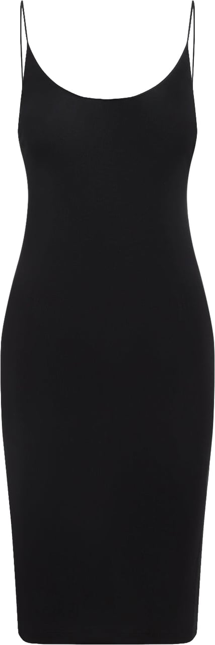 Saint Laurent Open-Back Cassandre Knit Dress Divers